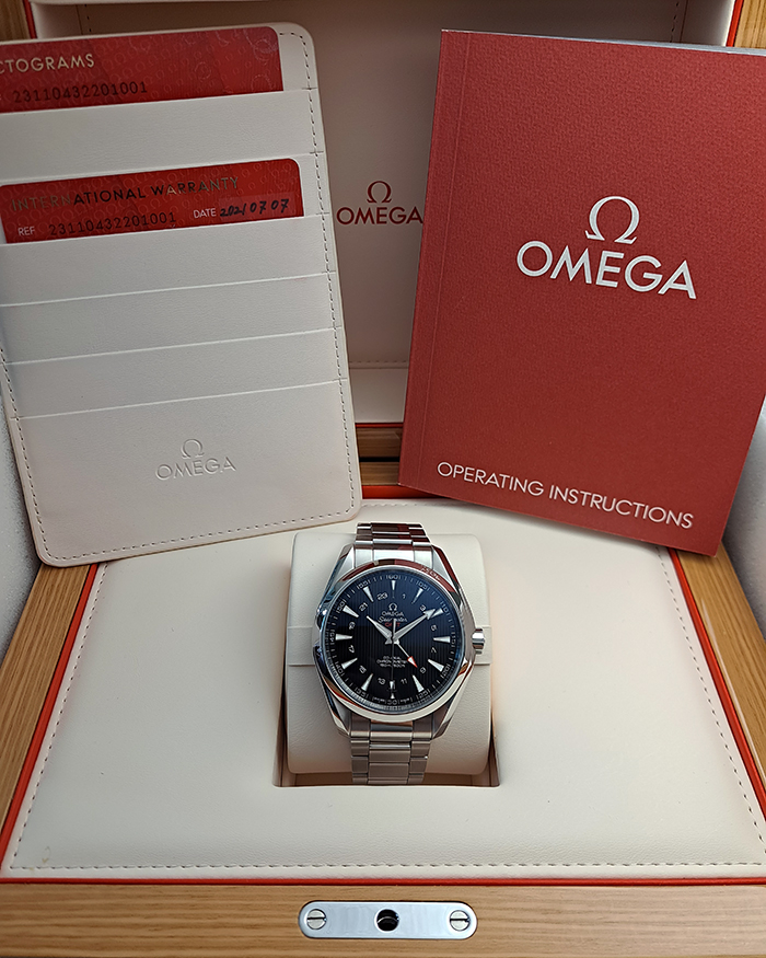 Omega Seamaster Aqua Terra 150M Co-Axial GMT Wristwatch Ref. 231.10.43.22.01.001